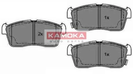 Колодка тормозная Suzuki ALTO IV02->,IGNi 00-> перед. KAMOKA JQ1013064