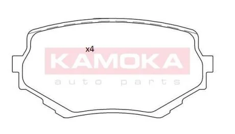 Колодка тормозная перед. SUZUKI GRAND VITARA/ VITARA 98-03 KAMOKA JQ101313