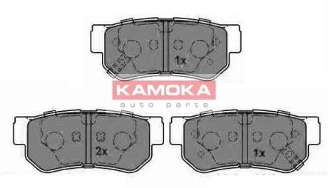 Колодка тормозная задняя HYUNDAI/KIA MAGENTIS/TUCSON/MATRIX/TRAJET/XG/ELANTRA 06-10 диск KAMOKA JQ1013212