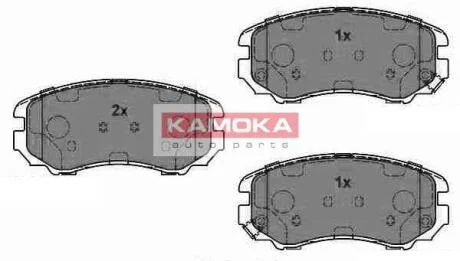 Колодка тормозная Hyundai TUCSON04->,Kia Magentis 01->,SOUL 09->,Sportage 04->, перед. KAMOKA JQ1013466