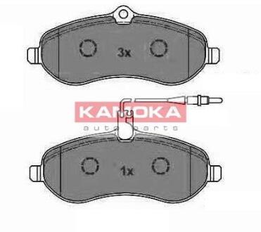 Колодка тормозная Citroen Jumpy 07\'->,Fiat Scudo 07\'->,Peugeot Expert 07\'-> перед. KAMOKA JQ1013542