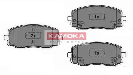 Колодка тормозная Hyundai I10 08\'->,Kia Picanto 04\'-> перед. KAMOKA JQ1013566