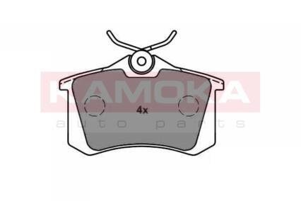 Колодка тормозная зад. Audi A3 96->,A4 95->,Skoda Octavia 97->,VW Golf IV 98-> (17,5мм), RENAULT MEGANE ll/SCENIC ll/MEGANE lll/FLUENCE/CLIO lll KAMOKA JQ1013576