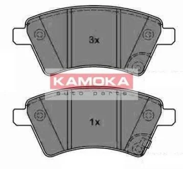 Колодка тормозная Suzuki SX4 06->, Fiat Sedici 06-> перед. KAMOKA JQ1013750