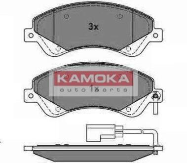 ГАЛЬМІВНІ КОЛОДКИ ПЕР. FORD TRANSIT 2.2TDCI, 2.3 16V, 2.4 TDCI FWD 07/06- (BOSCH) (С ДАТЧИКОМ) KAMOKA JQ1013858