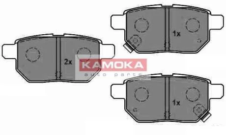 Колодки гальмівні задні Toyota Corolla 02->, Auris 07-, Urban Cruiser 09-,Verso S 10- Prius, Yaris KAMOKA JQ1018084