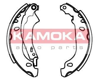 Колодка тормозная задняя Renault Logan 04->,Sandero 08->,Renault Clio II 98-> барабан. 180 мм кор. уп. KAMOKA JQ202021