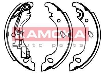 Колодка тормозная Fiat Punto (188) 99-> барабанная компл. KAMOKA JQ202023