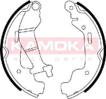 Колодка тормозная Opel Agila 00-> барабанная компл. KAMOKA JQ202043