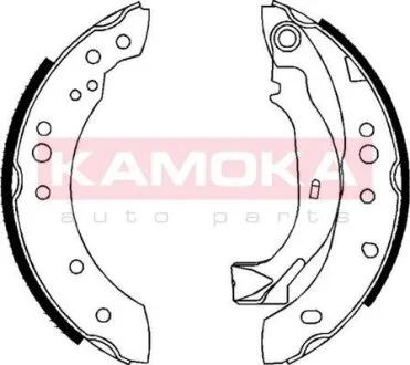 Колодка тормозная Citroen C2 03\\'->,C3 02\\'->,Peugeot 1007 05\\'-> барабанная компл.* KAMOKA JQ202046