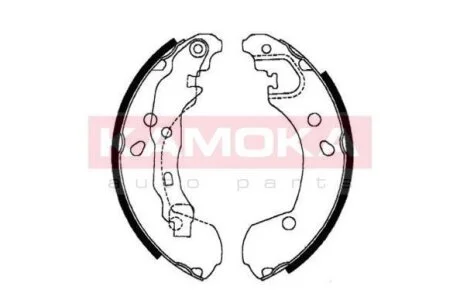 Колодка тормозная Renault Clio III 05->,Modus, Nissan Micra III 03->,Note 06-> барабанная компл. KAMOKA JQ202052