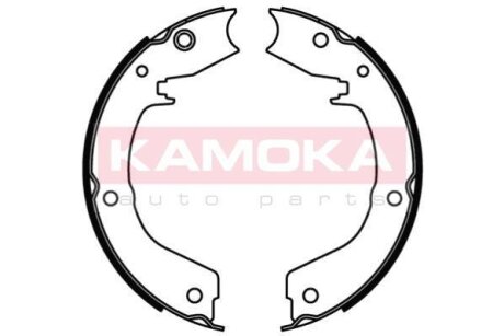 Колодка тормозная Mitsubishi Pajero III 00-> барабанная (стояночн. тормоз) компл. KAMOKA JQ212032