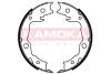 Колодка тормозная Nissan Qashqai07-&gt;,X-trail 07-&gt;,Renault KOLEOS барабанная (стояночн. тормоз) ком KAMOKA JQ212035 (фото 1)