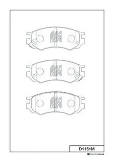 Колодки дискового тормоза KASHIYAMA D1151M