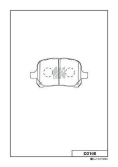 Колодка торм. TOYOTA CAMRY _V20_ FRONT (MK) KASHIYAMA D2166