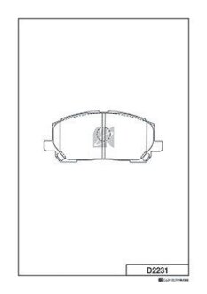 Колодка гальм.TOYOTA LEXUS RX300 MCU15 00- FRONT (MK) KASHIYAMA D2231