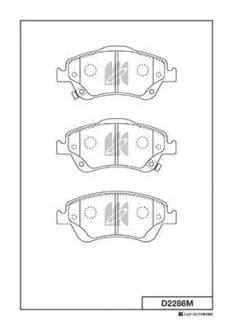 Колодки гальмівні KASHIYAMA D2286M