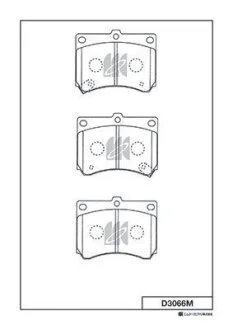 Колодка торм. MAZDA 323/FAMILIA, AZ3, LASER, EUNOS 90- FRONT (MK) KASHIYAMA D3066M