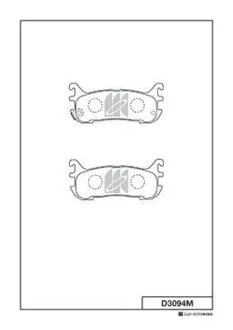 Колодки тормозные дисковые, комплект KASHIYAMA D3094M