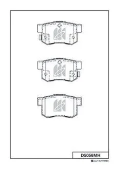 Колодки тормозные HONDA CIVIC/ACCORD зад. (с индикатором износа и антискрипными пластинами) KASHIYAMA D5056MH