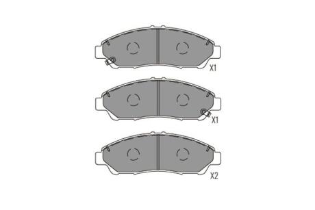 PARTS HONDA Тормоз. колодки передн. PILOT 3.5 08- KAVO KBP-2071