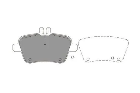 PARTS DB гальмівні колодки задн.W176,W246 11- KAVO KBP-6619