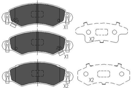 PARTS SUZUKI тормозные колодки пер. Ignis 03-, Wagon R+ 00-, OPEL Agila 00 KAVO KBP-8508