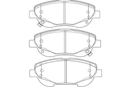PARTS TOYOTA Гальмівні колодки пер. Avensis 2,0-2,2 08- KAVO KBP-9143