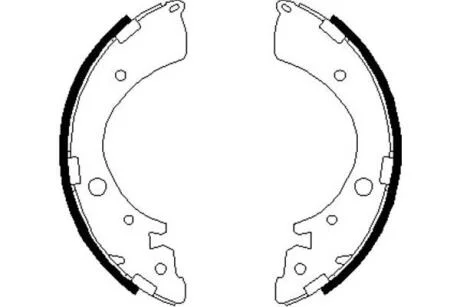 Комплект гальмівних колодок KAVO KBS-2907