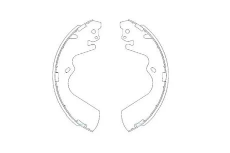 PARTS HYUNDAI Комплект гальмівних колодок GALLOPER II (JK-01) 2.5 TD 98-03, H-1 / STAREX (A1) 2.4 03-04 KAVO KBS-3403