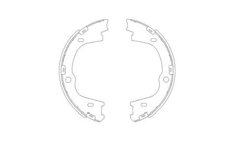 PARTS HYUNDAI щоки гальмівні задн. ix55,H-1 2.4/3.8 08- KAVO KBS-3406