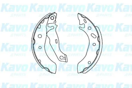 Комплект гальмівних колодок KAVO KBS-5407