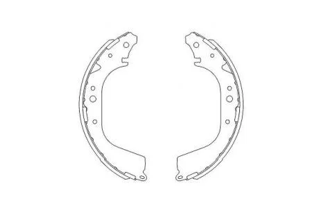 PARTS гальм.колодки бараб.задні Nissan Patrol 2.8TD 88- KAVO KBS-7409