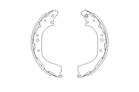 C01045 Колодки тормозные барабанные (шт.) KAVO KBS-7411