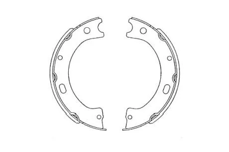 Комплект гальмівних колодок KAVO KBS-7420