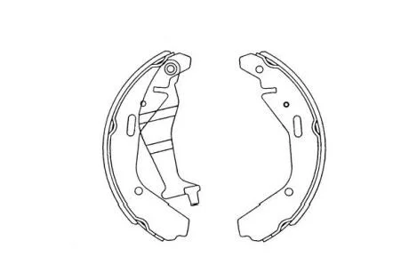 Комплект гальмівних колодок KAVO KBS-8904