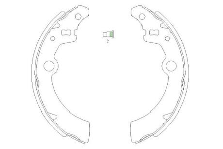 PARTS щоки гальм. SUZUKI Ignis, Wagon R+ KAVO KBS-8907