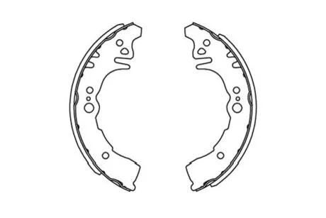 Комплект гальмівних колодок KAVO KBS-9917