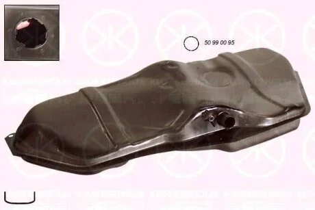 Паливний бак (Бак топливный -diesel 52L, SED+H/B) KLOKKERHOLM 5049 009