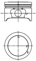 Поршень двигуна KOLBENSCHMIDT 40 161 600