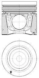 Поршень MB 106,00 (KS) KOLBENSCHMIDT 40 270 600