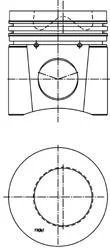 Поршень CUMMINS 102,00 (KS) KOLBENSCHMIDT 40 324 600