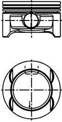 Поршень з кільцями OPEL 73.65 ASTRA H Z14XEP (KS) KOLBENSCHMIDT 40 386 610