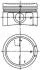Поршень двигуна KOLBENSCHMIDT 40 434 600 (фото 1)