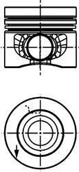 Поршень двигуна KOLBENSCHMIDT 40 558 600