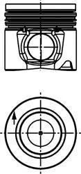 Поршень IVECO104,40 (KS) KOLBENSCHMIDT 40 652 610