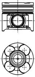 Поршень FIAT 82,40 (KS) KOLBENSCHMIDT 40 660 610