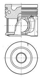Поршень KOLBENSCHMIDT 40679600