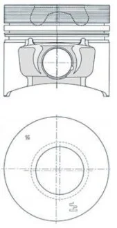 Поршень (діаметр 94мм, STD) AHLMANN AL100, AL100T, AL100TI, AL70E, AL80, AL85T ATLAS QAX 12 120V-1PH, QAX 12 400V-3PH DITCH WITCH RT36 GEHL 4640 JLG 800S, 860SJ PUTZMEISTER M740 TEREX SKL834 KOLBENSCHMIDT 40 773 600