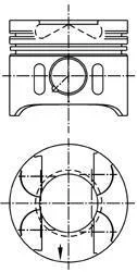 Поршень 0.5мм KOLBENSCHMIDT 41 014 620